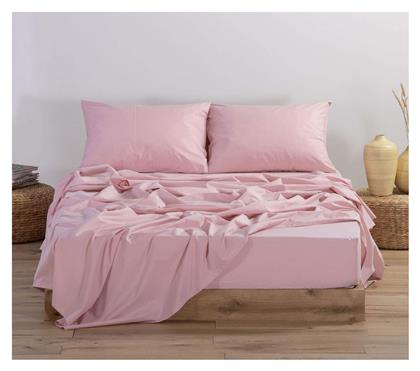 Nef-Nef Homeware Μονό 100x200+30εκ. με Λάστιχο Basic 1011 Pink