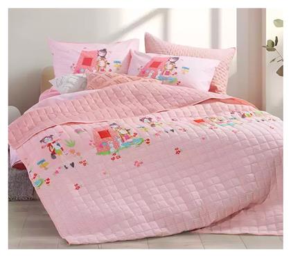 Nef-Nef Homeware Παιδικό Κουβερλί Ημίδιπλο Camping Ροζ 180x240εκ.