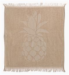 Nef-Nef Homeware Pineapple Ποτηρόπανο από 100% Βαμβάκι σε Μπεζ Χρώμα 50x50cm