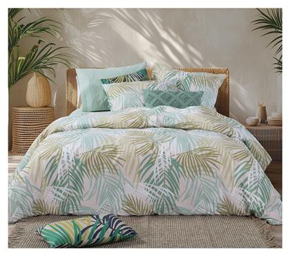 Nef-Nef Homeware Σετ Υπέρδιπλο 4τμχ 160x200+35εκ. με Λάστιχο Amazon Green Πράσινο