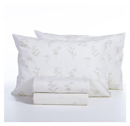 Nef-Nef Homeware Σετ Υπέρδιπλο 4τμχ 160x200+35εκ. με Λάστιχο Claris Εκρού από το CozyCotton