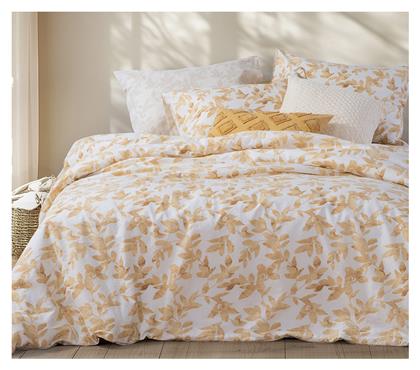 Nef-Nef Homeware Σετ Υπέρδιπλο 4τμχ 160x200+35εκ. με Λάστιχο Sencil Gold Χρυσό