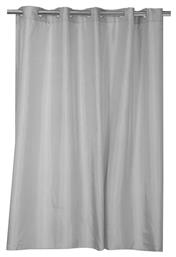 Nef-Nef Homeware Shower Κουρτίνα Μπάνιου Υφασμάτινη με Τρουκς 180x180cm Grey