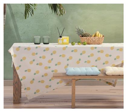 Nef-Nef Homeware Τραπεζομάντηλο Βαμβακερό Αλέκιαστο DELICIOUS Ecru/lime 140x240εκ.