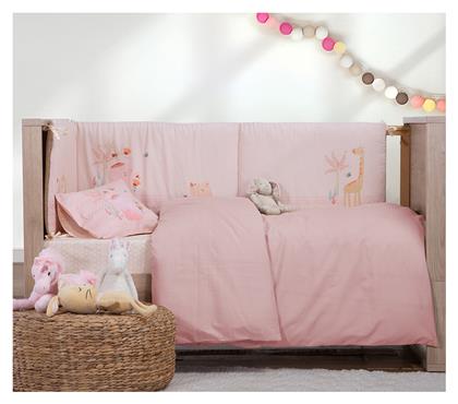 Nef-Nef Homeware Βρεφική Παπλωματοθήκη Basic Pink 110x150εκ.