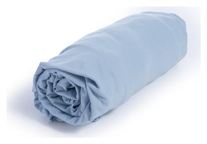 Nef-Nef Homeware Βρεφικό Σεντόνι Κούνιας Φανελένιο με Λάστιχο L.blue 70x140εκ.