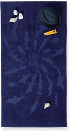 Nef-Nef Shark Style Πετσέτα Θαλάσσης Μπλε 160x80εκ. από το Spitishop