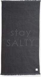 Nef-Nef Stay Salty Πετσέτα Θαλάσσης Γκρι 170x90εκ. από το Spitishop