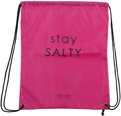 Nef-Nef Stay Salty Τσάντα Θαλάσσης Πλάτης Ροζ από το Designdrops