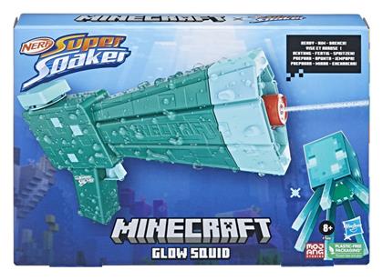 Nerf Εκτοξευτής Minecraft Glow Squid Super Soaker για 8+ Ετών