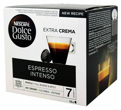 Nescafe Espresso Intenso Συμβατές με Μηχανή Dolce Gusto 16caps