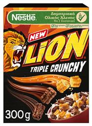 Nestle Δημητριακά Lion Triple Crunchy Ολικής Άλεσης 300gr από το ΑΒ Βασιλόπουλος