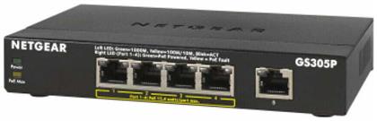 NetGear GS305P-200PES Unmanaged L2 PoE Switch με 4 Θύρες Gigabit (1Gbps) Ethernet και 4 SFP Θύρες