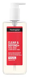 Neutrogena Clear & Defend+ Υγρό Καθαρισμού Προσώπου 200ml