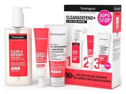 Neutrogena Clear & Defend+ Σετ Περιποίησης για Ενυδάτωση & Κατά της Ακμής