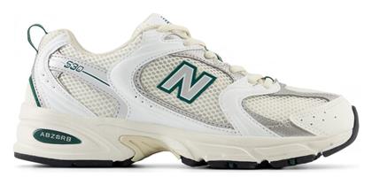 New Balance 530 Unisex Sneakers Λευκά από το Spartoo