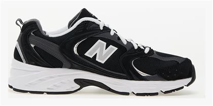 New Balance 530 Unisex Sneakers Μαύρα από το Spartoo