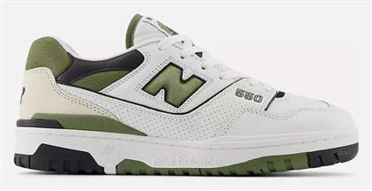 New Balance 550 Court Ανδρικά Sneakers White / Dark Olive από το Outletcenter