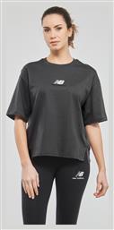 New Balance Γυναικείο Αθλητικό T-shirt Γκρι από το Spartoo