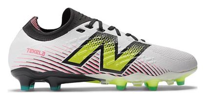 New Balance Tekela V4 Pro FG Χαμηλά Ποδοσφαιρικά Παπούτσια με Τάπες Λευκά