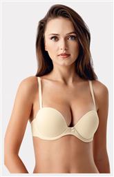 New Bra Lingerie Μπεζ Strapless Σουτιέν Push Up