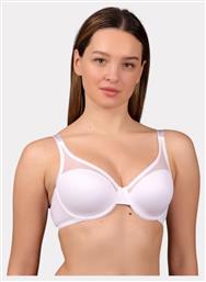 New Bra Lingerie Λευκό Σουτιέν με Ελαφριά Ενίσχυση & Μπανέλες