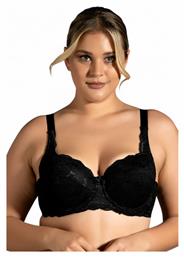 New Bra Lingerie Μαύρο Σουτιέν με Μπανέλες