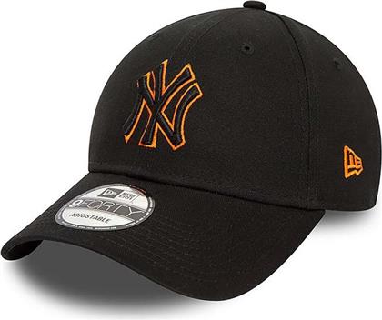 New Era Adult Team Outline 9forty New York Yankees Cap Μαύρο Πορτοκαλί 60503412 New Era