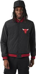 New Era Chicago Bulls Ανδρικό Μπουφάν Bomber Μαύρο