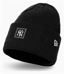 New Era New York Yankees Beanie Unisex Σκούφος Πλεκτός σε Μαύρο χρώμα