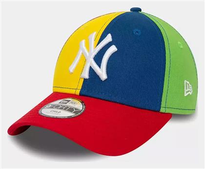 New Era New York Yankees Child Mlb Block Navy 9forty Adjustable Cap Παιδικό Καπέλο Πολύχρωμο από το Modivo