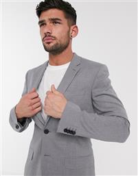 New Look skinny suit jacket in grey από το Asos