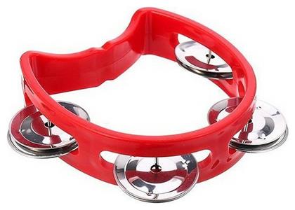 Next Κόκκινο Πλαστικό Ντέφι Χειρός με Μονή Σειρά Ζίλιες