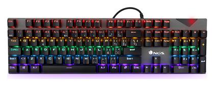 NGS GKX-500 Gaming Πληκτρολόγιο με RGB φωτισμό (Αγγλικό US)