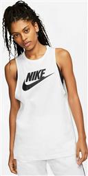 Nike Air Γυναικεία Μπλούζα Αμάνικη Λευκή