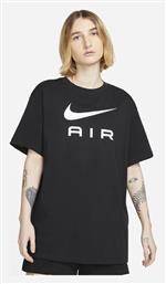 Nike Air Γυναικείο Αθλητικό T-shirt Μαύρο από το Outletcenter