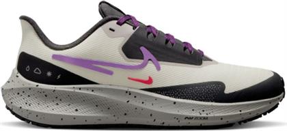 Nike Air Zoom Pegasus 39 Shield Γυναικεία Αθλητικά Παπούτσια Running Light Bone / Cobblestone / Dark Smoke Grey / Vivid Purple