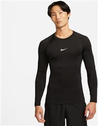 Nike Ανδρική Ισοθερμική Μακρυμάνικη Μπλούζα Μαύρη