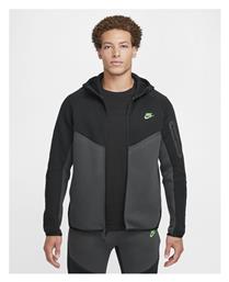 Nike Ανδρική Ζακέτα Fleece με Φερμουάρ και Κουκούλα Μαύρο