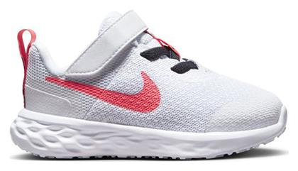 Nike Αθλητικά Παιδικά Παπούτσια Running Revolution 6 με Σκρατς White / Gridiron / Laser Orange / Sea Coral