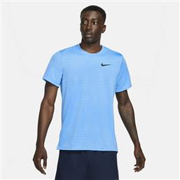 Nike Αθλητικό Ανδρικό T-shirt Dri-Fit Γαλάζιο Μονόχρωμο