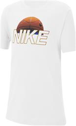 Nike Παιδικό T-shirt για Αγόρι Λευκό Basketball Ball 2020