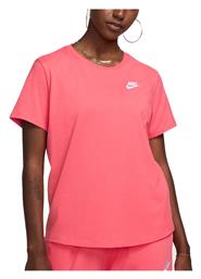 Nike Club Essentials Γυναικείο Αθλητικό T-shirt Aster Pink / White