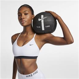 Nike Dri-Fit Indy Γυναικείο Αθλητικό Μπουστάκι Λευκό από το HallofBrands