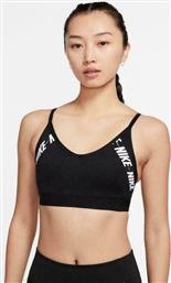 Nike Dri-Fit Indy Light-Support Logo Γυναικείο Αθλητικό Μπουστάκι Μαύρο με Αφαιρούμενη Ενίσχυση από το Zakcret Sports