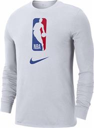 Nike Dri-FIT NBA Team 31 Ανδρική Μπλούζα Μακρυμάνικη Λευκή