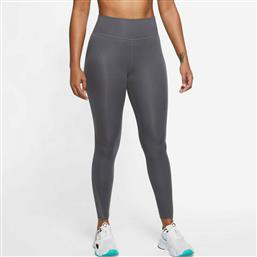 Nike Dri-Fit One 7/8 Running Γυναικείο Cropped Κολάν Ψηλόμεσο Γκρι