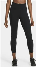 Nike Dri-Fit One 7/8 Running Γυναικείο Cropped Κολάν Ψηλόμεσο Μαύρο από το Cosmos Sport