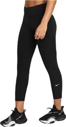 Nike Dri-Fit One Running Γυναικείο Cropped Κολάν Ψηλόμεσο Μαύρο από το Cosmos Sport