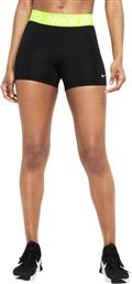 Nike Dri-Fit Pro W3 Running Γυναικείο Κολάν-Σορτς Black / Volt από το E-tennis